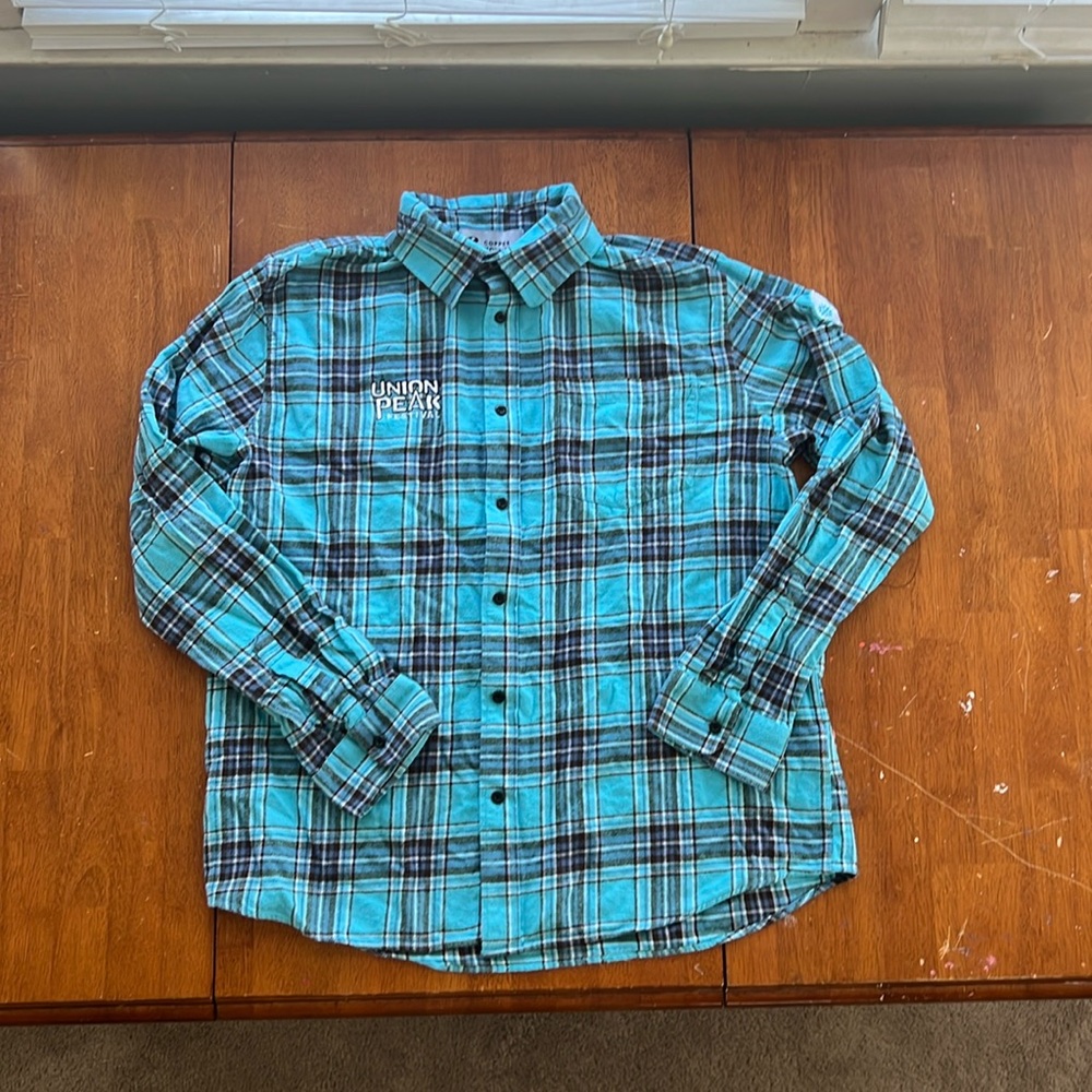 XL Blue Copper Mountain Flannel